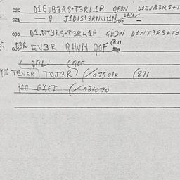 Eastern questionnaire, answ...