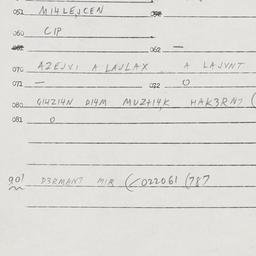 Eastern questionnaire, answ...