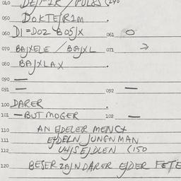 Eastern questionnaire, answ...