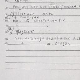 Eastern questionnaire, answ...