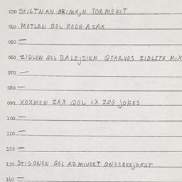 Eastern questionnaire, answ...