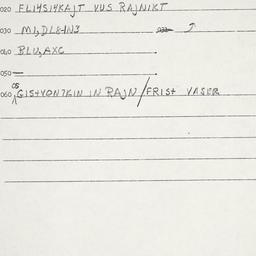 Eastern questionnaire, answ...