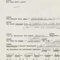 Western questionnaire, answ...
