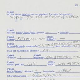 Western questionnaire, answ...