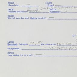 Western questionnaire, answ...