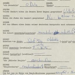 Western questionnaire, answ...