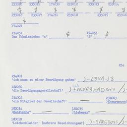 Western questionnaire, answ...