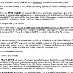Announcements, 2004-02-25. ...