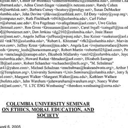 Announcements, 2005-05-03. ...