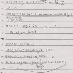 Eastern questionnaire, answ...
