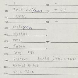 Eastern questionnaire, answ...