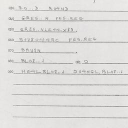 Western questionnaire, answ...