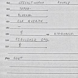Eastern questionnaire, answ...