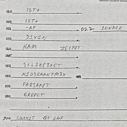 Eastern questionnaire, answ...