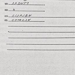 Eastern questionnaire, answ...