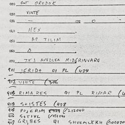 Eastern questionnaire, answ...