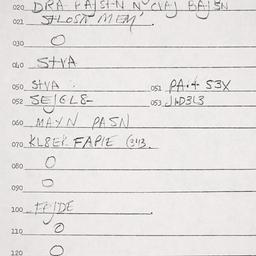Eastern questionnaire, answ...