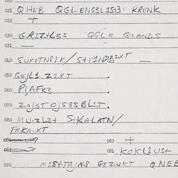 Eastern questionnaire, answ...