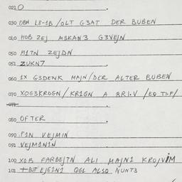 Eastern questionnaire, answ...