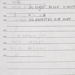 Eastern questionnaire, answ...