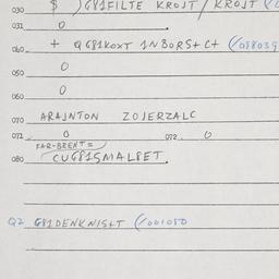 Eastern questionnaire, answ...