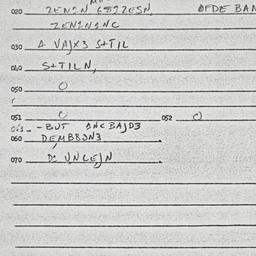 Eastern questionnaire, answ...