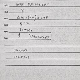 Eastern questionnaire, answ...