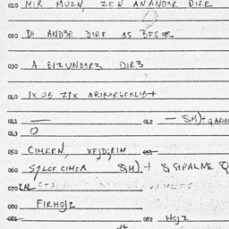 Eastern questionnaire, answ...