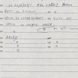 Eastern questionnaire, answ...