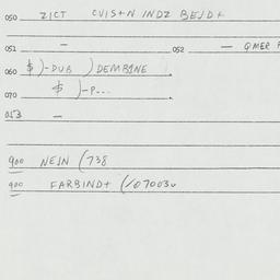 Eastern questionnaire, answ...