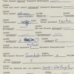 Western questionnaire, answ...
