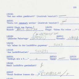 Western questionnaire, answ...