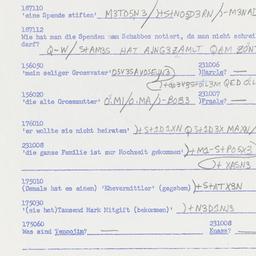 Western questionnaire, answ...