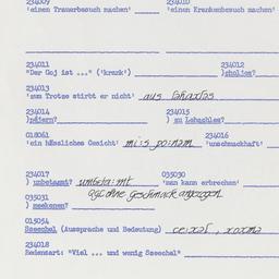 Western questionnaire, answ...