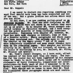 Letter from Arnold M. Rose ...