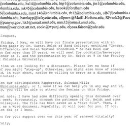 Announcements, 2004-05-07. ...