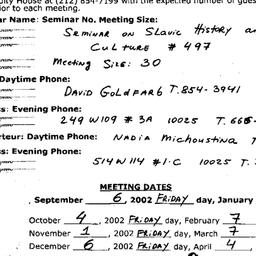 Correspondence, 2003-04-18....