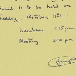 Board Meeting, 10/11/1932