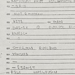 Eastern questionnaire, answ...