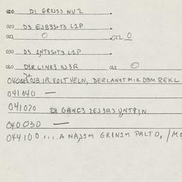 Eastern questionnaire, answ...