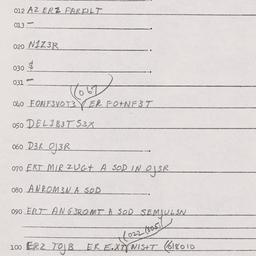 Eastern questionnaire, answ...