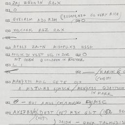 Eastern questionnaire, answ...