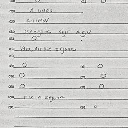 Eastern questionnaire, answ...