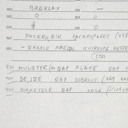 Eastern questionnaire, answ...