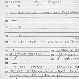 Eastern questionnaire, answ...