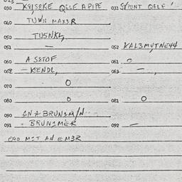 Eastern questionnaire, answ...