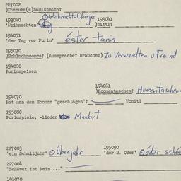 Western questionnaire, answ...
