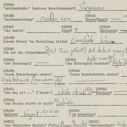 Western questionnaire, answ...