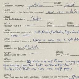 Western questionnaire, answ...
