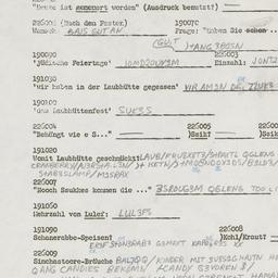 Western questionnaire, answ...